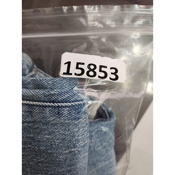 Madewell The Perfect Vintage Wide-Leg Crop Jeans Womens 27 Petite Blue Raw Hem - Picture 10 of 10